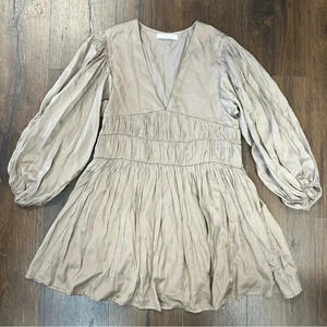 Mustard Seed deep V dress SZ SM